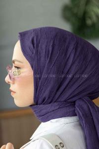 Lamelif Bambu Şal Morcivert