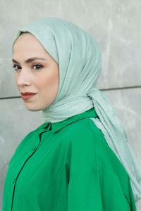 Lamelif Bambu Şal Uçuk Yeşil