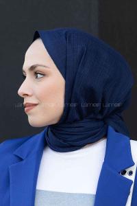 Indigo Khaki Cotton Fabric Straight Shawl