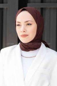 Lamelif Cotton Line Şal Acı Kahve