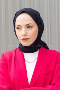 Lamelif Cotton Line Şal Lacivert