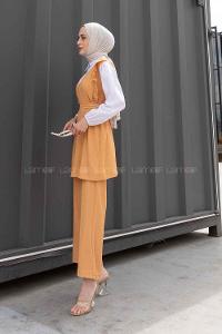 Lamelif Garnili Bürümcük Takım Camel