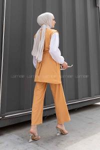 Lamelif Garnili Bürümcük Takım Camel