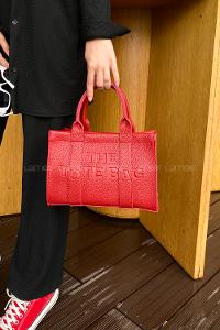 Lamelif Kolon Askılı Tote Bag Kadın El Ve Omuz Çantası Kırmızı