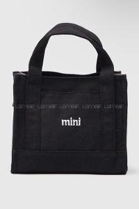 Lamelif Kanvas Mini Kadın Çanta Siyah