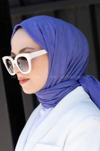 Lamelif Bambu Şal Mavi