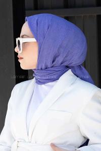 Lamelif Bambu Şal Mavi