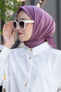 Lamelif Keten Eşarp Menekşe