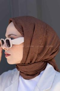 Lamelif Bambu Şal Çikolata Kahve