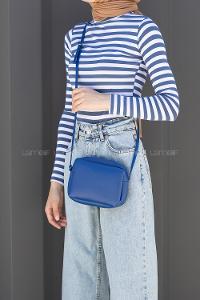 Blue Buckle Skin Hand Bag Bag