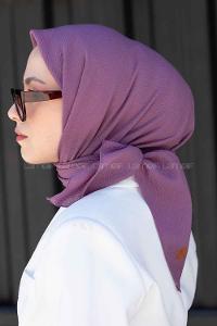 Lilac Cotton Fabric Straight Shawl