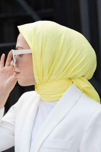 Lamelif Bambu Eşarp Sarı