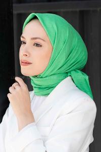 Lamelif Bambu Eşarp Yeşil