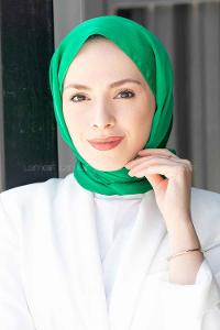 Lamelif Janjan Şal Bennetton Yeşili