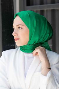 Lamelif Janjan Şal Bennetton Yeşili