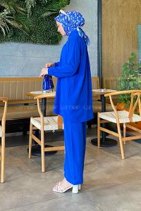 Saxe Shirt Collar Long Arm Buttoned Ayrobin Regular Trousers Comfortable Suit