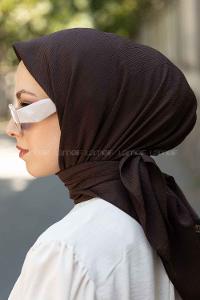 Lamelif Krinkıl Eşarp Acı Kahve