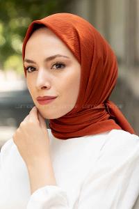 Lamelif Krinkıl Eşarp Kiremit