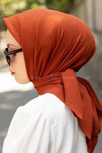 Lamelif Krinkıl Eşarp Kiremit