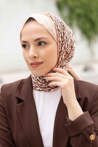 Puppies Mouth Crepe Fabric Striped Shawl