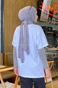 White Crew Neck Short Arm Cotton Printed T-shirt