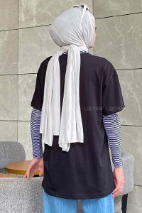 Black Crew Neck Short Arm Cotton Printed T-shirt