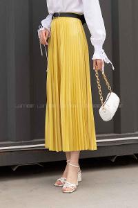 Lamelif Reinna Piliseli Etek Yağ Yeşili