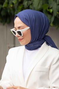Indigo Cotton Fabric Viscose Fabric Straight Shawl