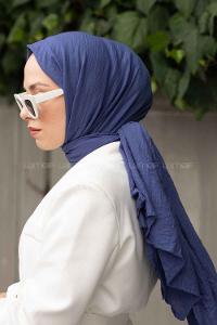 Indigo Cotton Fabric Viscose Fabric Straight Shawl