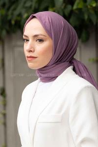 Lamelif Soft Touch Şal Lila