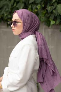 Lamelif Soft Touch Şal Lila