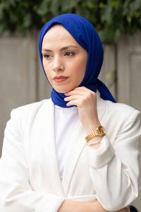 Saxe Cotton Fabric Viscose Fabric Straight Shawl