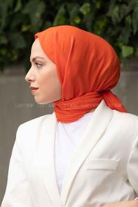 Lamelif Soft Touch Şal Turuncu