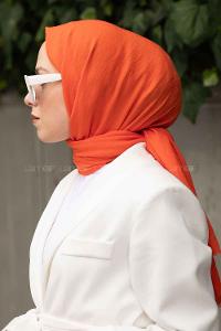 Lamelif Soft Touch Şal Turuncu