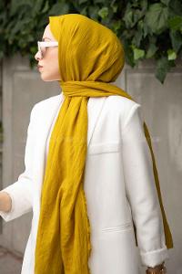 Oil Green Cotton Fabric Viscose Fabric Straight Shawl