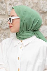 Lamelif Krinkıl Şal Mint Yeşili