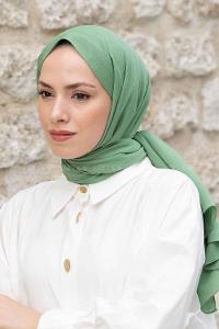 Lamelif Krinkıl Şal Mint Yeşili