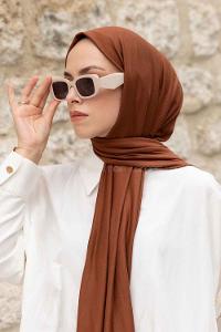Lamelif Sütlü Kahve Penye Şal