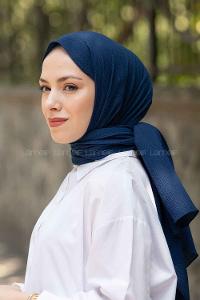 Lamelif Mio Caz Şal Gece Mavisi
