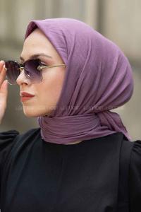 Lamelif Soft Touch Eşarp Lila