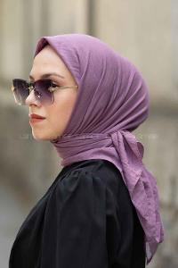 Lamelif Soft Touch Eşarp Lila