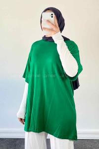 Lamelif Gratuit Düz Penye Yeşil