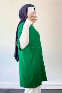 Lamelif Gratuit Düz Penye Yeşil