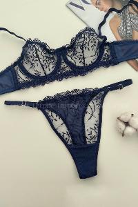 Lamelif Brode Tül Dantelli Nakışlı Takım