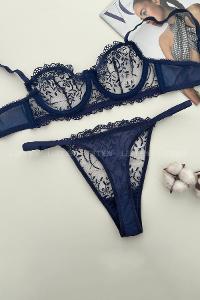 Lamelif Brode Tül Dantelli Nakışlı Takım