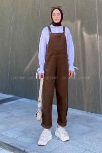 Lamelif Ön Kanguru Cepli Rahat Kesim Tulum Acı Kahve