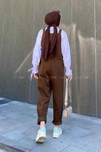 Lamelif Ön Kanguru Cepli Rahat Kesim Tulum Acı Kahve