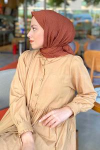 Lamelif Bürümcük Eşarp Sütlü Kahve