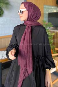 Lamelif Mürdüm Bürümcük Şal