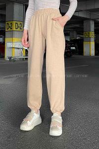 Lamelif Arina Paça Lastikli Eşofman Sütlü Kahve